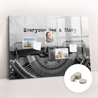 Quadro magnético decorativo Todo mundo tem uma história