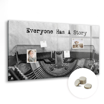 Quadro magnético decorativo Todo mundo tem uma história