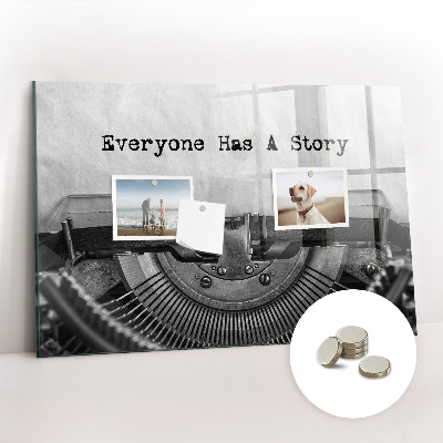 Quadro magnético decorativo Todo mundo tem uma história