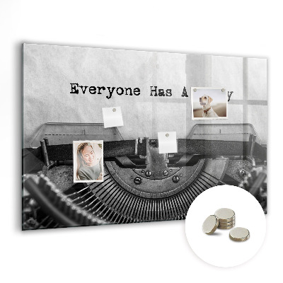 Quadro magnético decorativo Todo mundo tem uma história