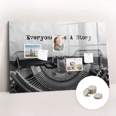 Quadro magnético decorativo Todo mundo tem uma história