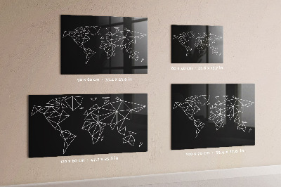 Quadro magnético de parede Mapa do mundo moderno