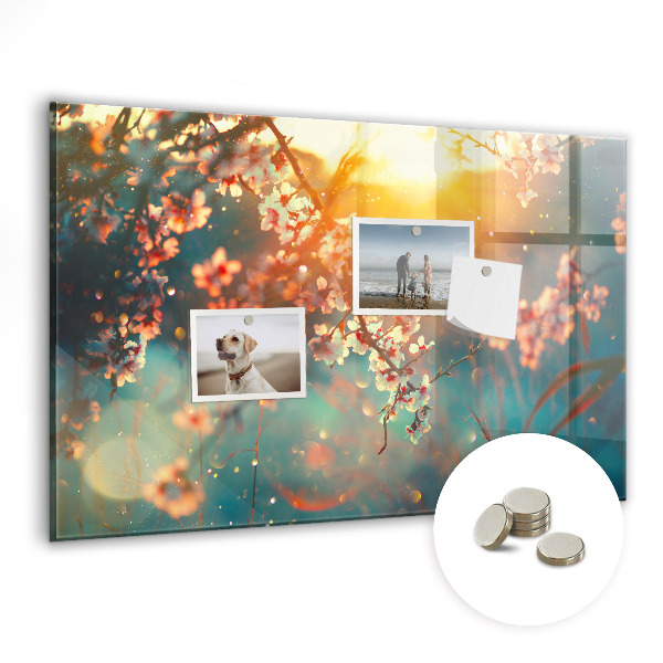 Quadro magnético decorativo Flores da primavera