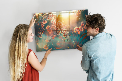 Quadro magnético decorativo Flores da primavera