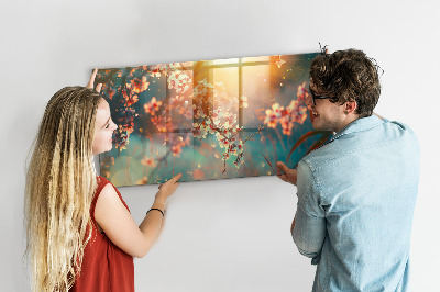 Quadro magnético decorativo Flores da primavera