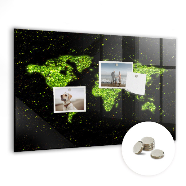 Quadro magnético decorativo Mapa mundial