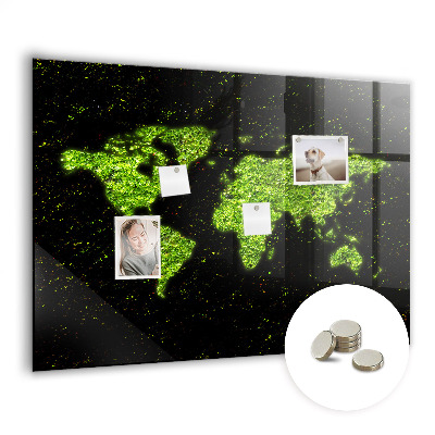 Quadro magnético decorativo Mapa mundial