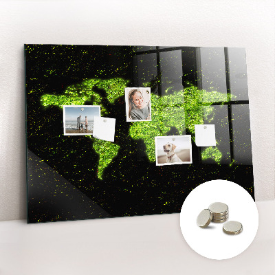 Quadro magnético decorativo Mapa mundial