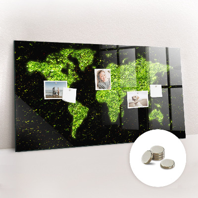 Quadro magnético decorativo Mapa mundial