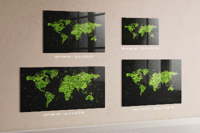 Quadro magnético decorativo Mapa mundial