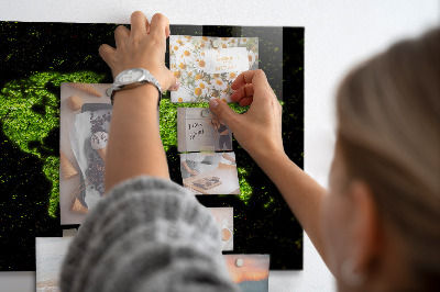 Quadro magnético decorativo Mapa mundial