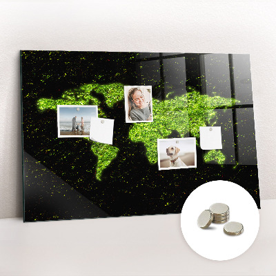 Quadro magnético decorativo Mapa mundial