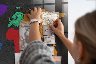 Painel magnético Mapa mundial