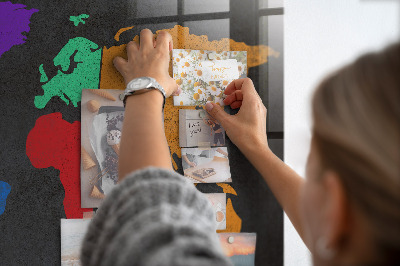 Painel magnético Mapa mundial