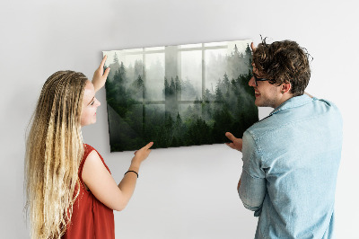 Quadro magnético de parede Floresta enevoada