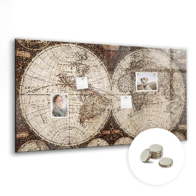 Painel magnético Mapa do mundo antigo