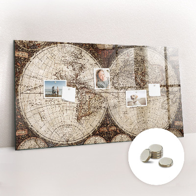 Painel magnético Mapa do mundo antigo