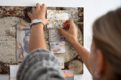 Painel magnético Mapa do mundo antigo