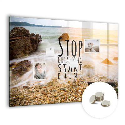 Quadro magnético de parede Texto motivacional