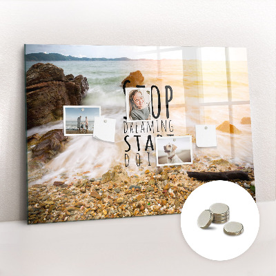 Quadro magnético de parede Texto motivacional