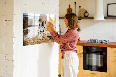 Quadro magnético de parede Texto motivacional