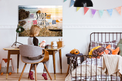 Quadro magnético de parede Texto motivacional