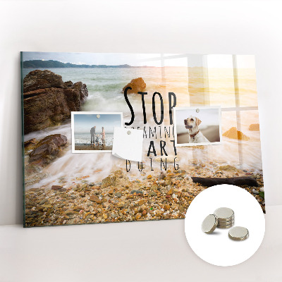 Quadro magnético de parede Texto motivacional