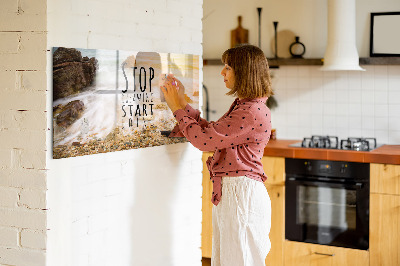 Quadro magnético de parede Texto motivacional