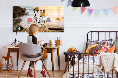 Quadro magnético de parede Texto motivacional