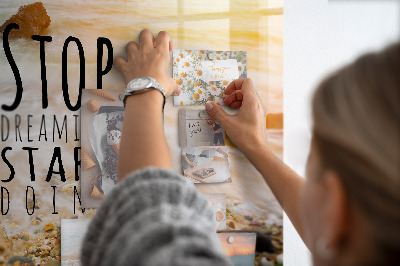 Quadro magnético de parede Texto motivacional