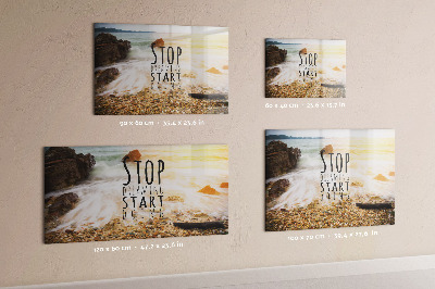 Quadro magnético de parede Texto motivacional