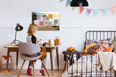 Quadro magnético de parede Texto motivacional