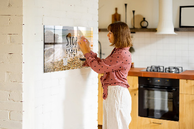 Quadro magnético de parede Texto motivacional