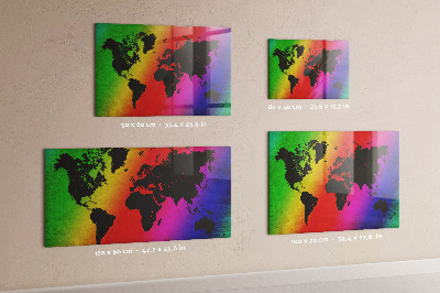 Quadro magnético decorativo Mapa mundial
