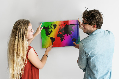 Quadro magnético decorativo Mapa mundial