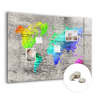 Painel magnético Mapa mundial