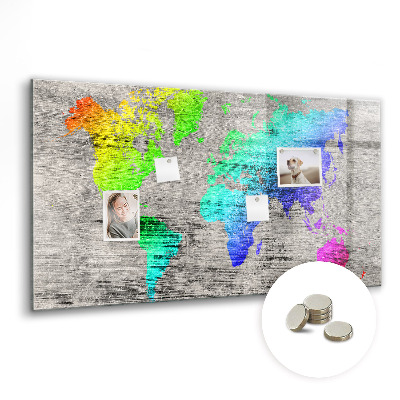 Painel magnético Mapa mundial