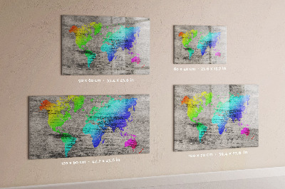 Painel magnético Mapa mundial