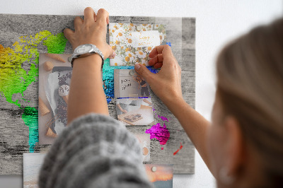 Painel magnético Mapa mundial