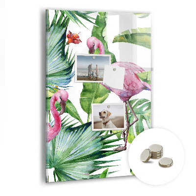 Quadro magnético decorativo Natureza do pássaro flamingo