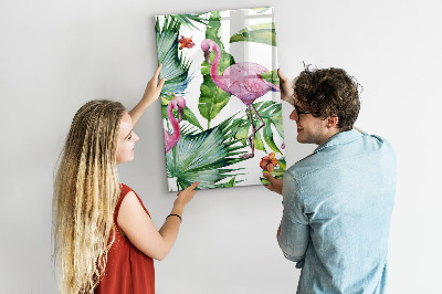 Quadro magnético decorativo Natureza do pássaro flamingo