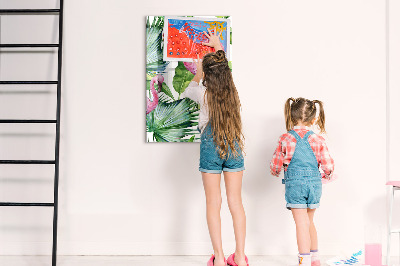 Quadro magnético decorativo Natureza do pássaro flamingo