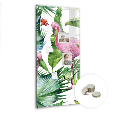Quadro magnético decorativo Natureza do pássaro flamingo