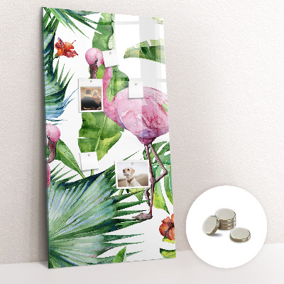 Quadro magnético decorativo Natureza do pássaro flamingo