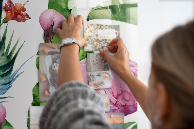 Quadro magnético decorativo Natureza do pássaro flamingo