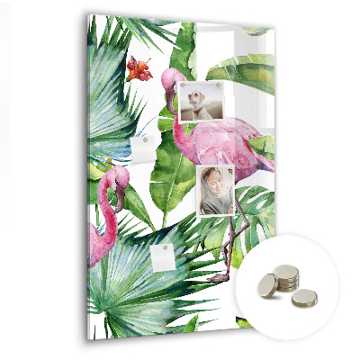 Quadro magnético decorativo Natureza do pássaro flamingo