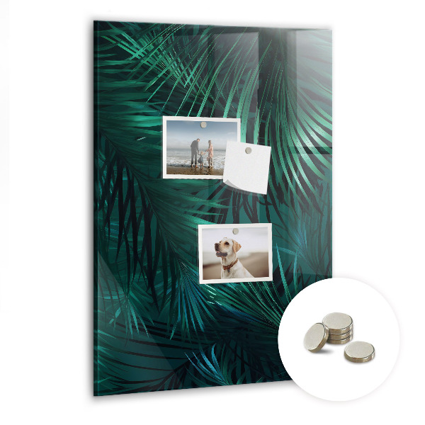Quadro magnético decorativo Folhas tropicais