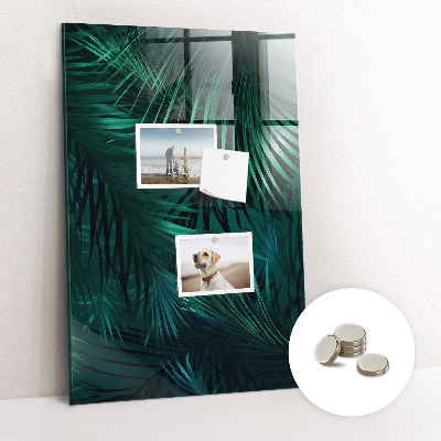Quadro magnético decorativo Folhas tropicais