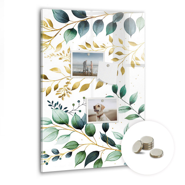 Quadro magnético Padrão de flores