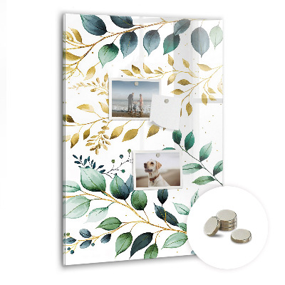 Quadro magnético Padrão de flores